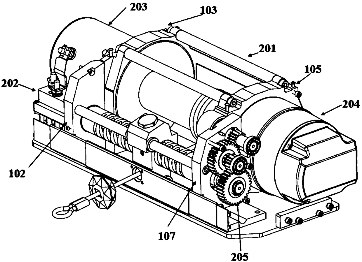 Automatic separation and reunion winch