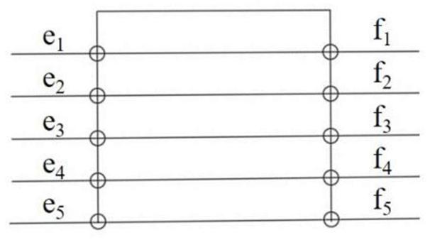 Precise measurement method for free bending forming size of pipe plane