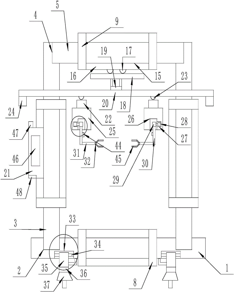 Movable adjustable transporting device