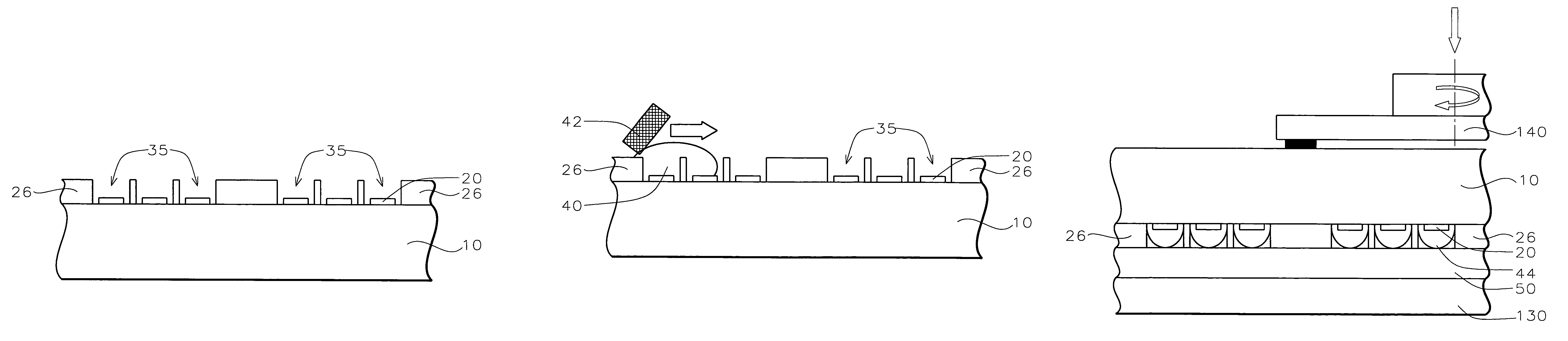 Method for ultra thinning bumped wafers for flip chip