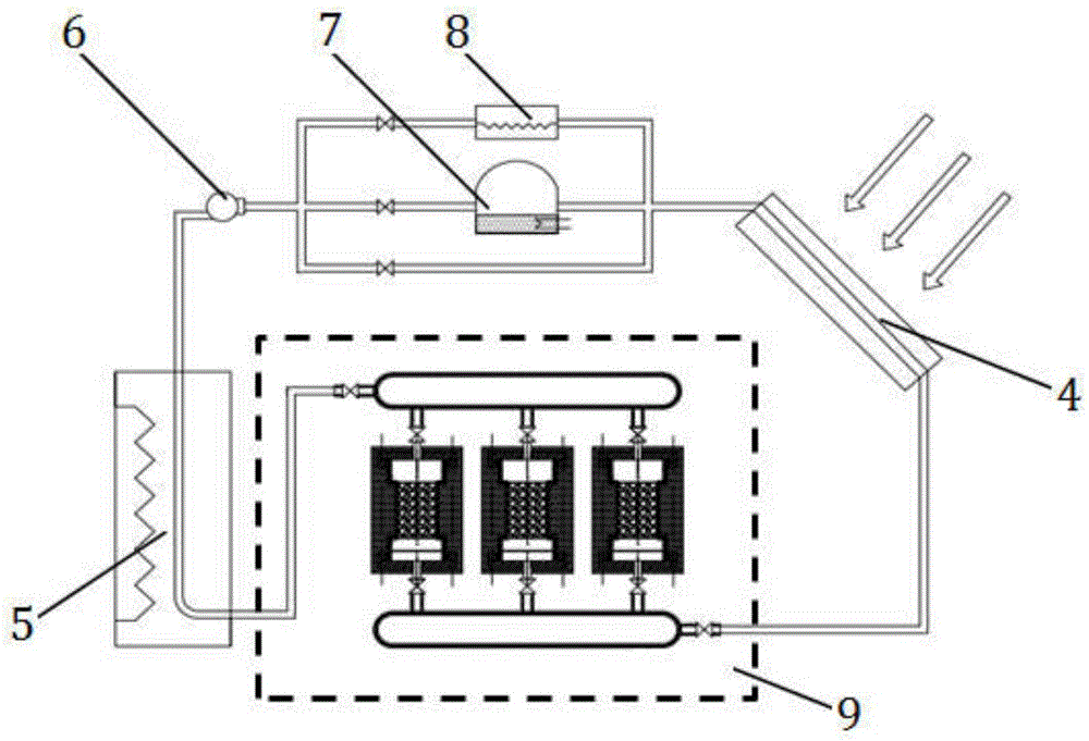 Heat transfer enhanced chemical heat storage device and heat storage system applying same