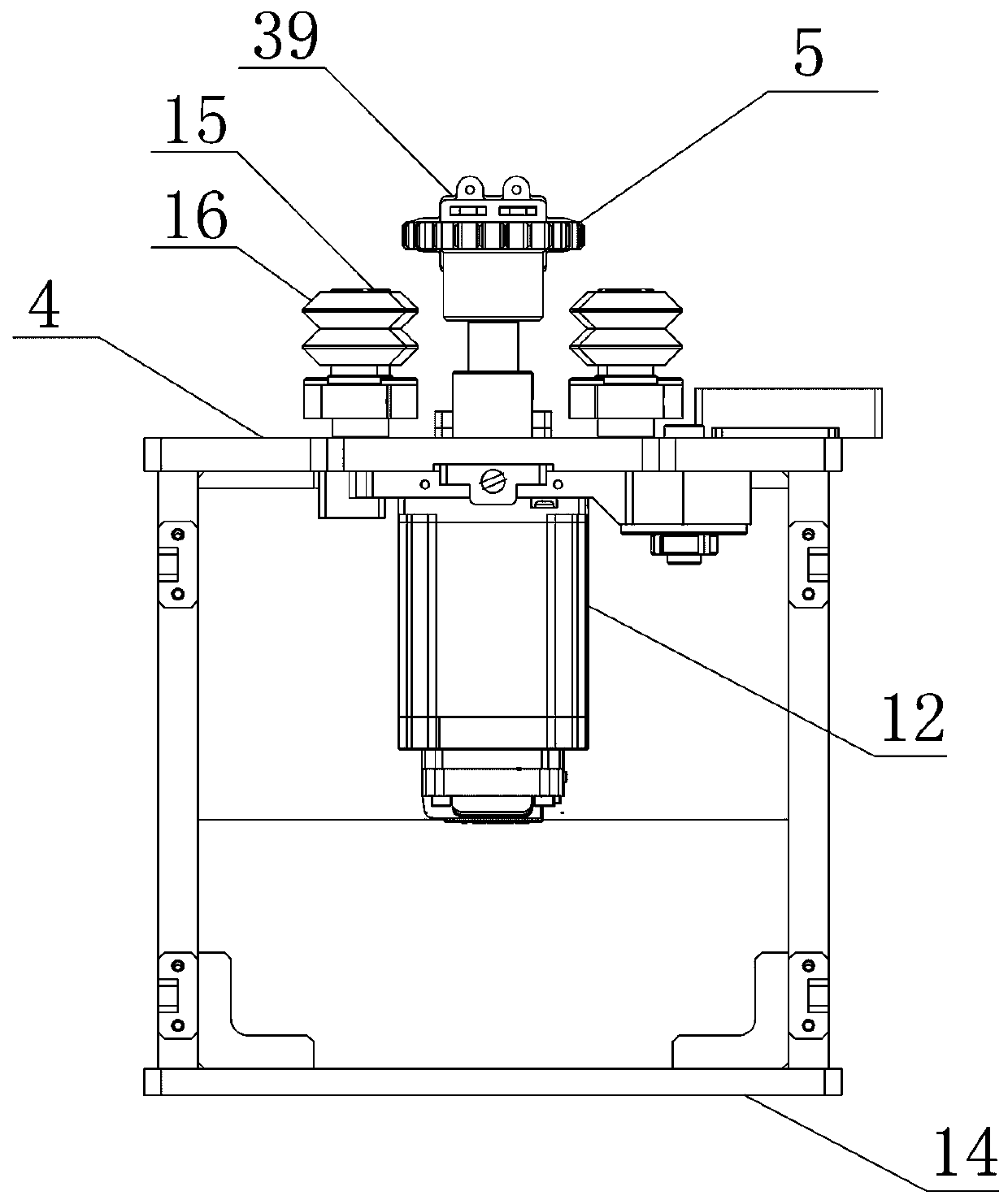 Rail suspension intelligent inspection robot system