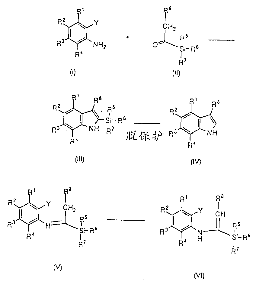 Palladium catalyzed indolization