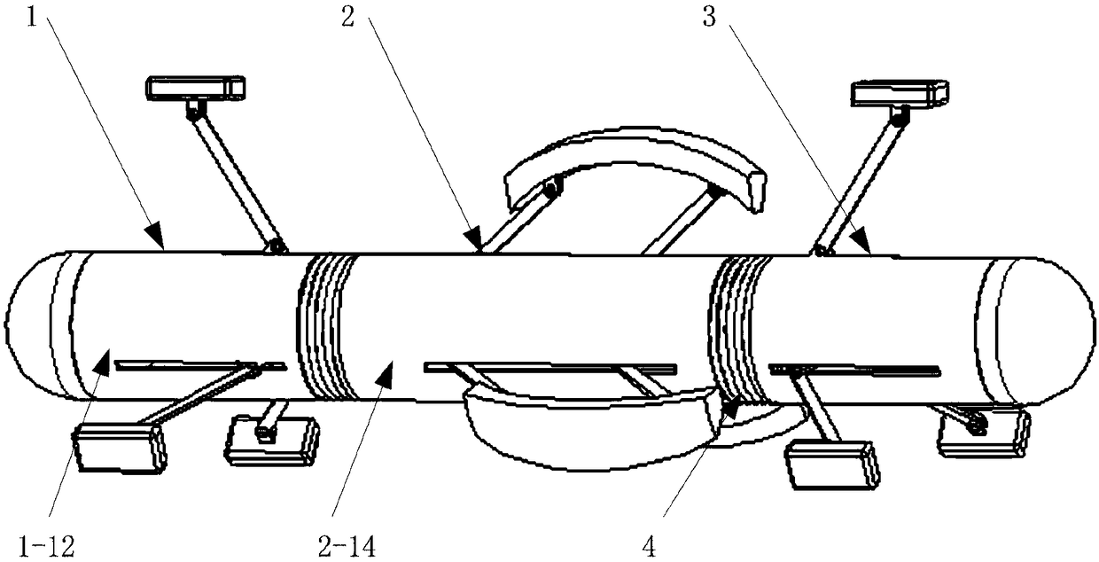 Active colon micro-robot structure and working method thereof