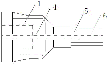 Accessing terminal for combined anesthesia puncture needle