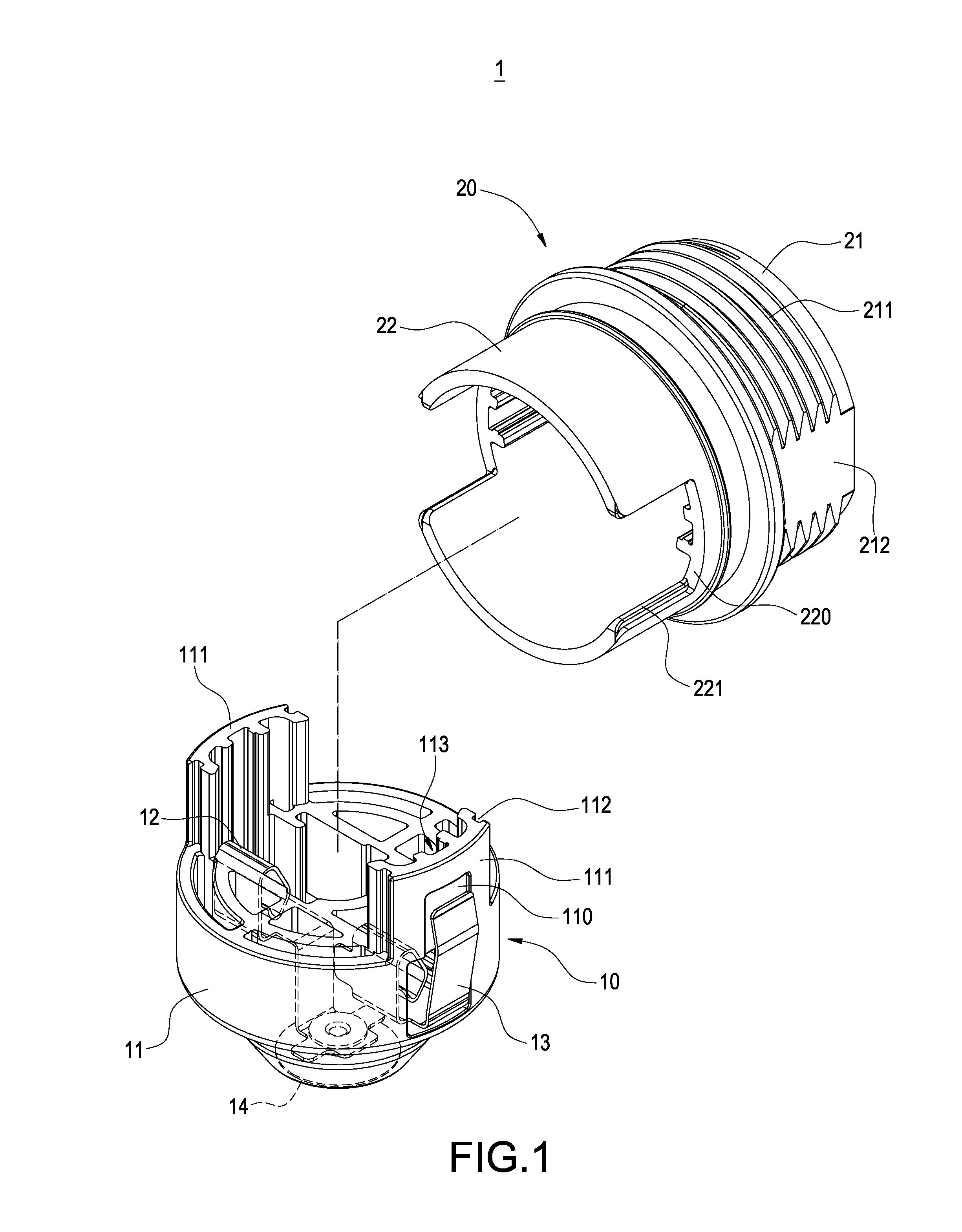 LED bulb and lamp head assembly with positioning structures