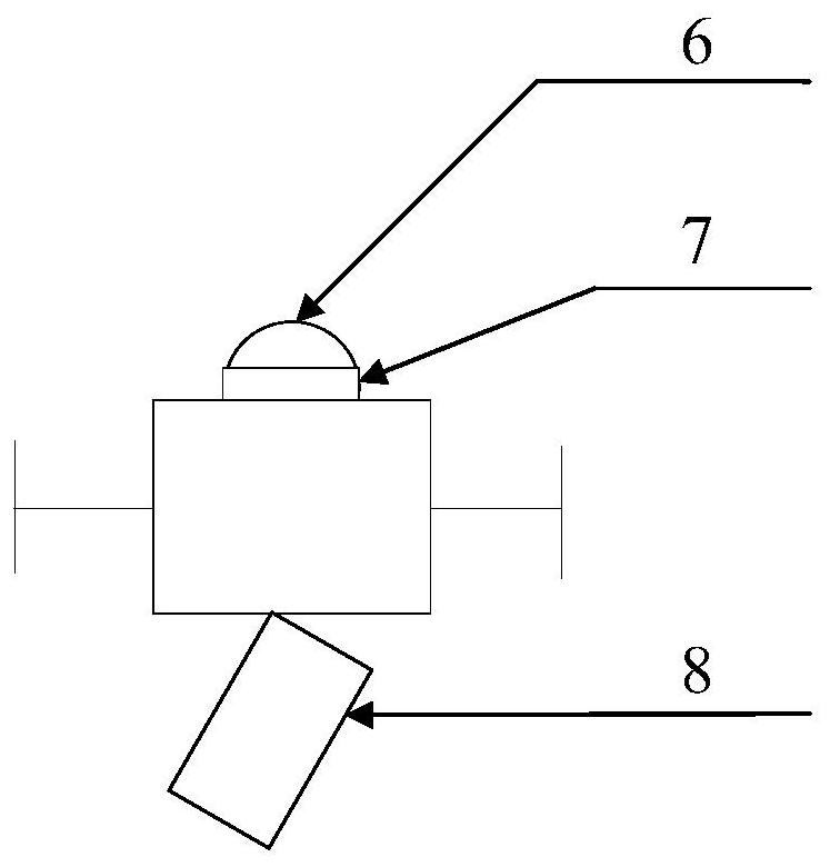 Non-cooperative target laser induced deviation distance measuring system and method