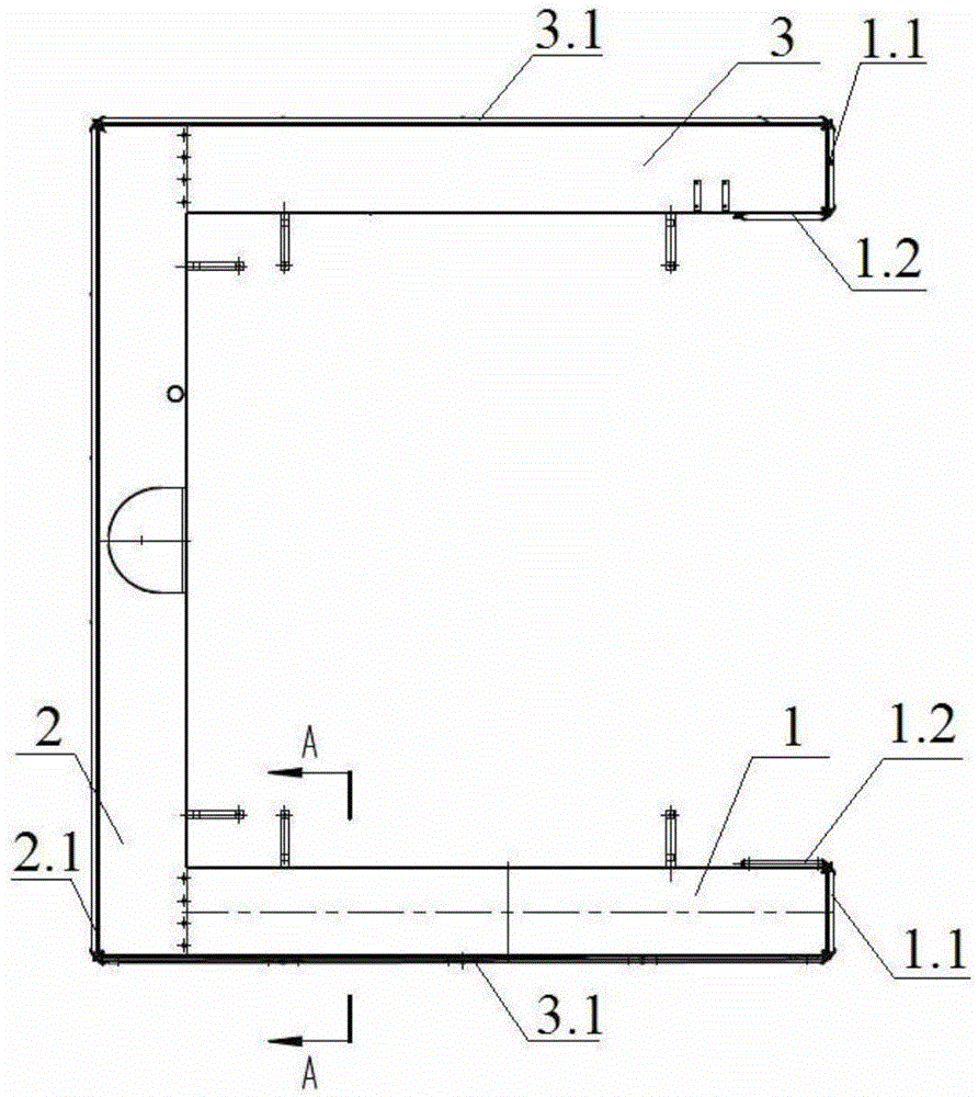 Operating platform and tower crane for climbing frame