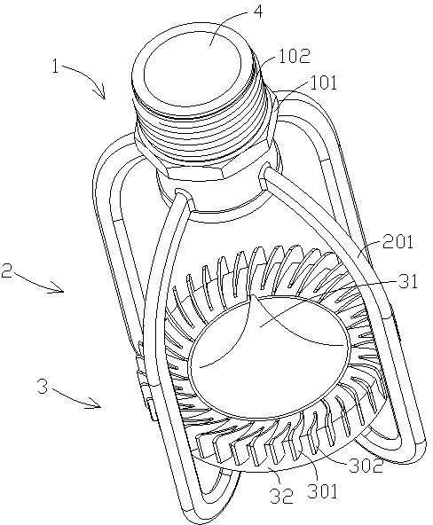 Rotary type energy-saving sprinkler for cooling tower