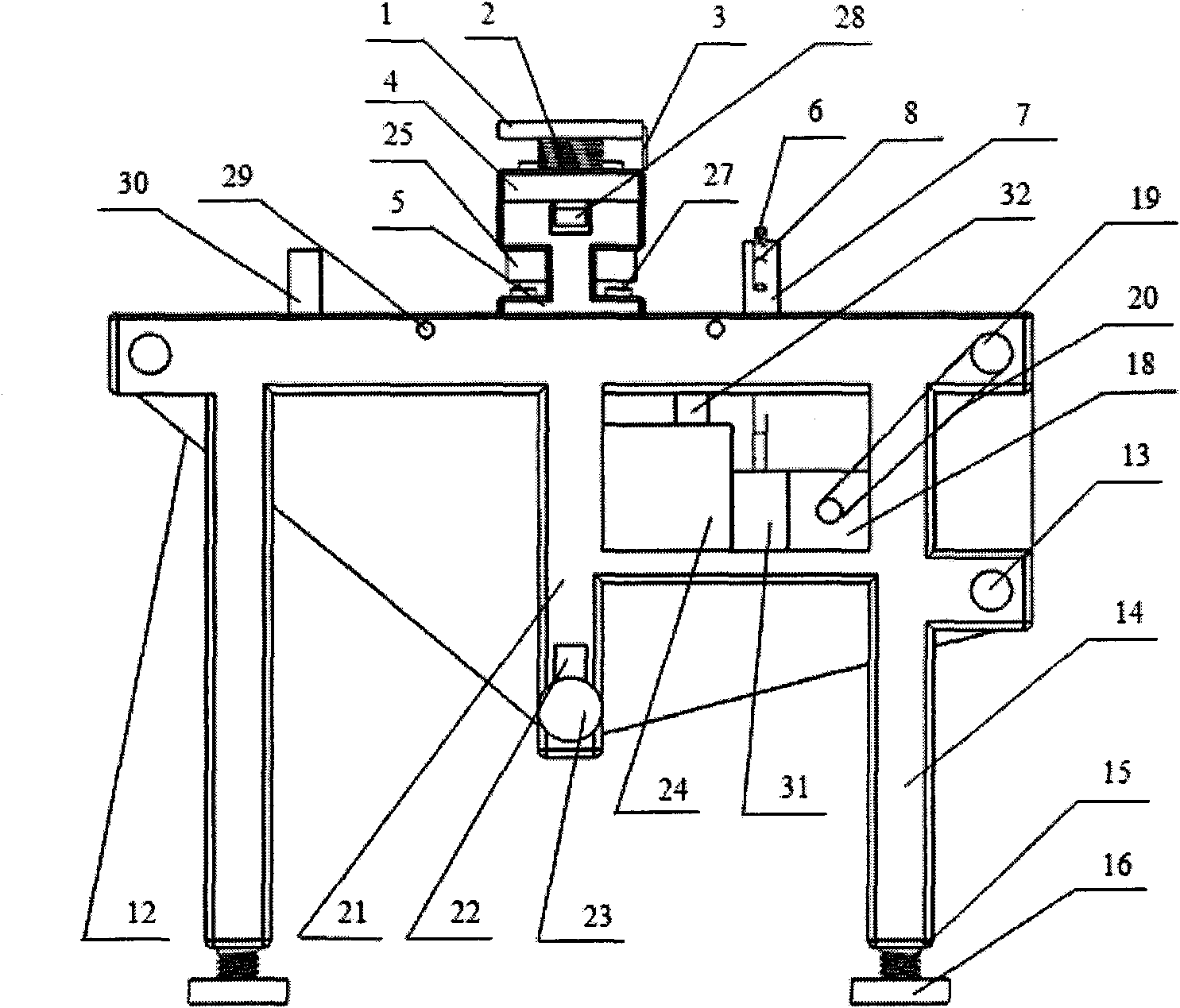 Metallographic specimen grinding and polishing machine