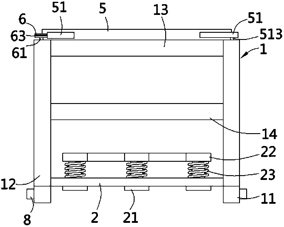 Battery placing box applied to automobile