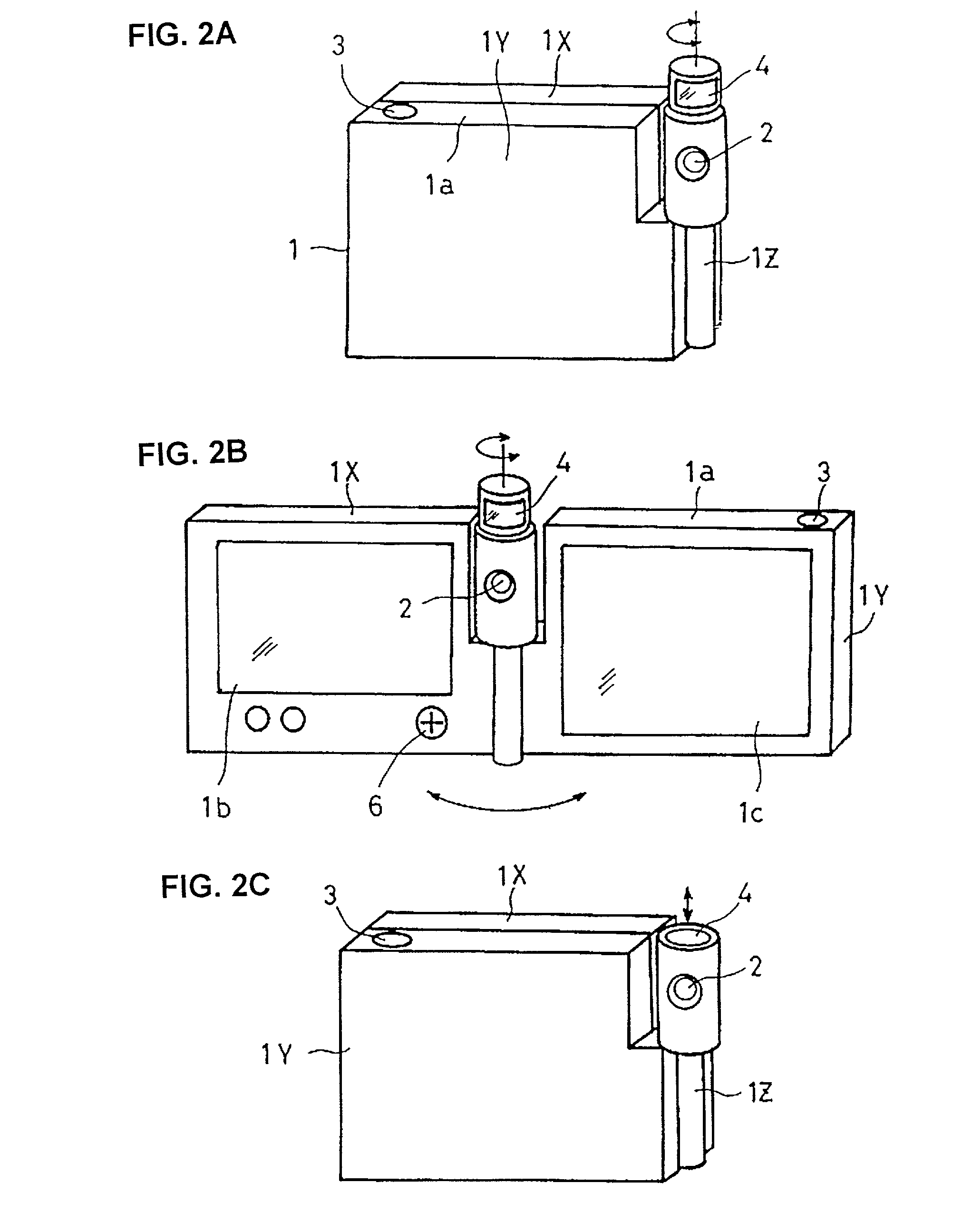 Portable information terminal equipped with camera