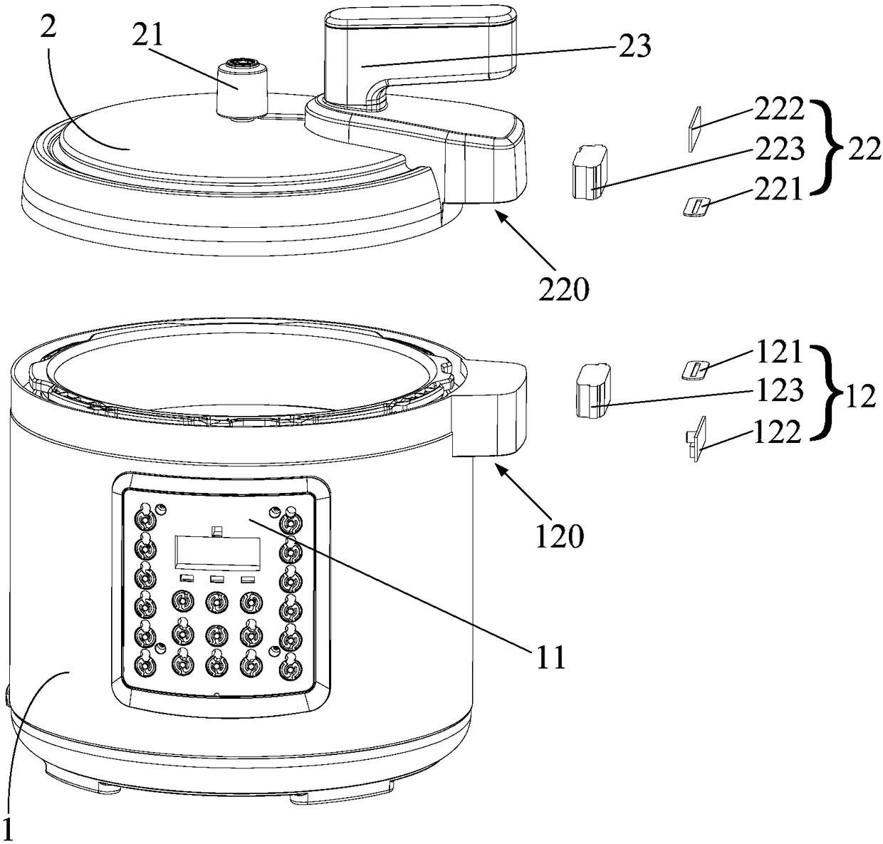 Spit electric pressure cooker