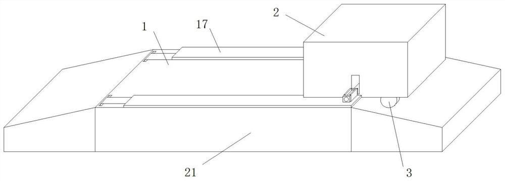 A night-time weighbridge guided cleaning system and cleaning method