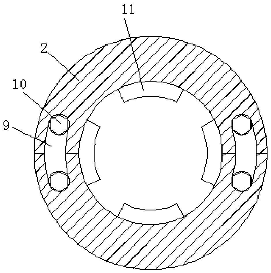 Mounting device for water pump in variable water level area