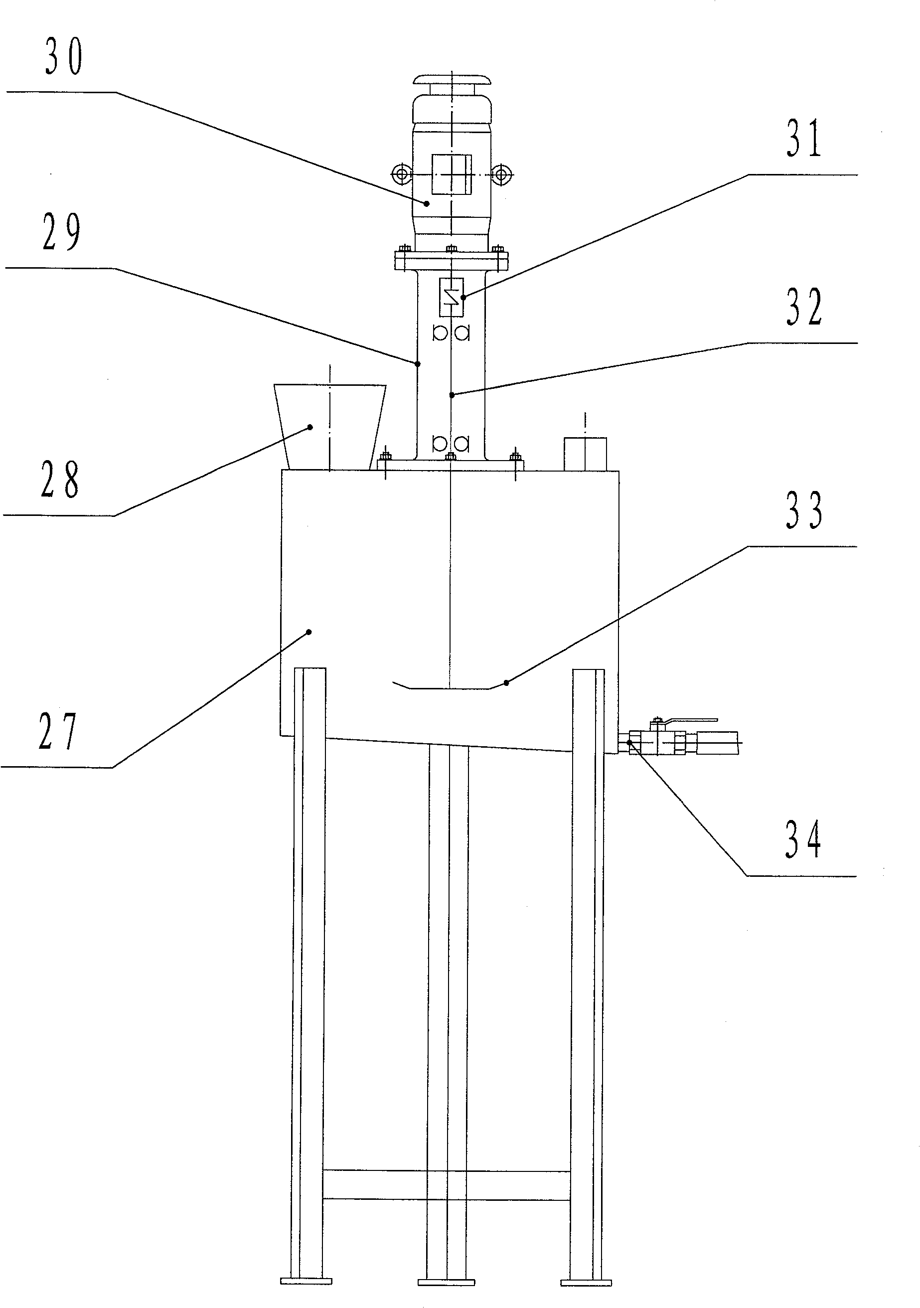 Vertical rotary spraying type seed dressing machine