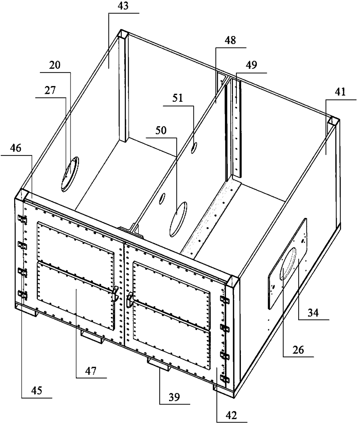 Soil pressure balanced shield model test system capable of realizing cutterhead and lining pressure monitoring function