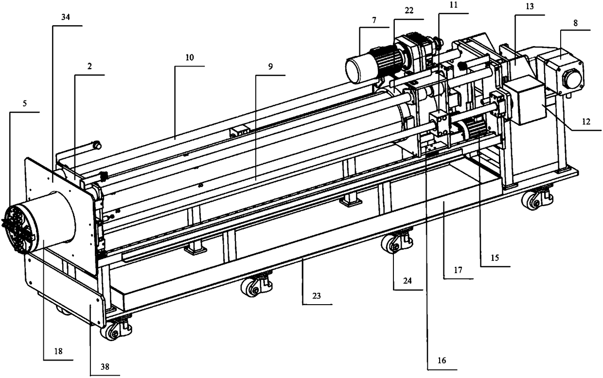 Soil pressure balanced shield model test system capable of realizing cutterhead and lining pressure monitoring function