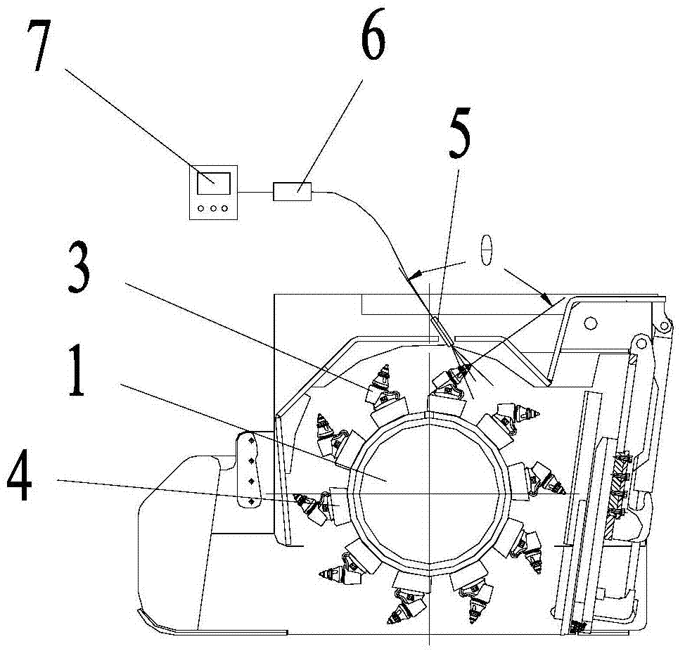 Engineering machinery as well as tool damage detection system and method thereof