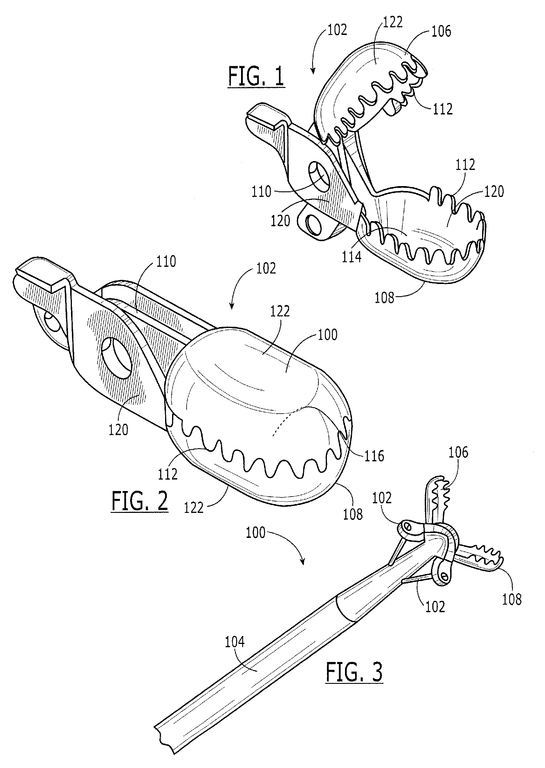 Tissue sample protecting cauterizing biopsy forceps