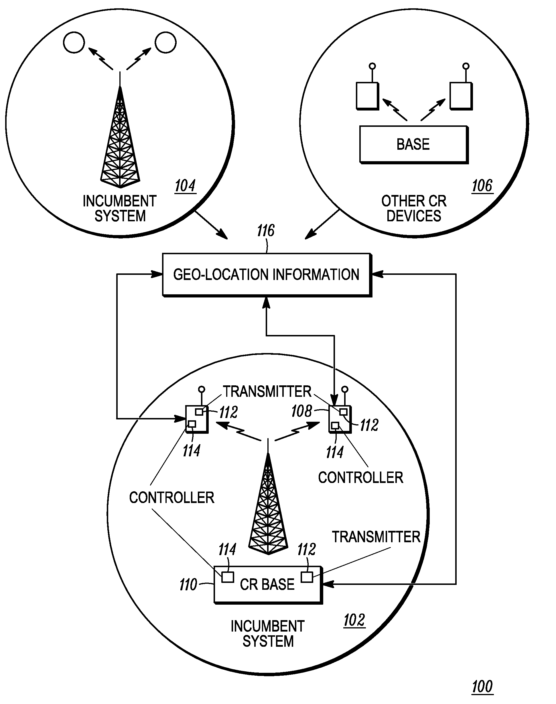 Method for database driven channel quality estimation in a cognitive radio network