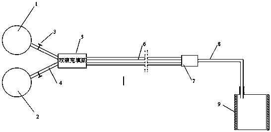 A high-strength mine-used expansion filling fire-proof material and its application method