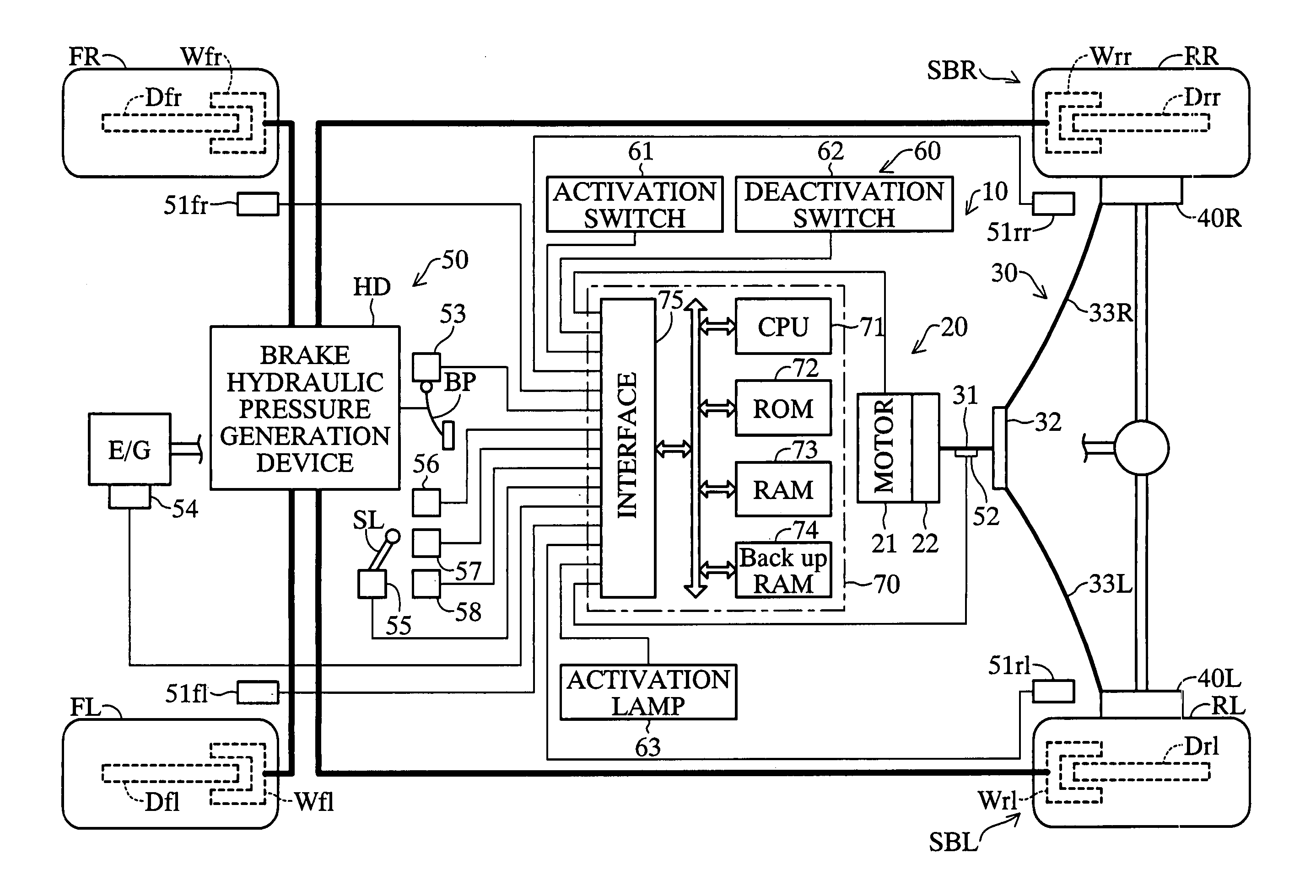 Electric parking brake apparatus