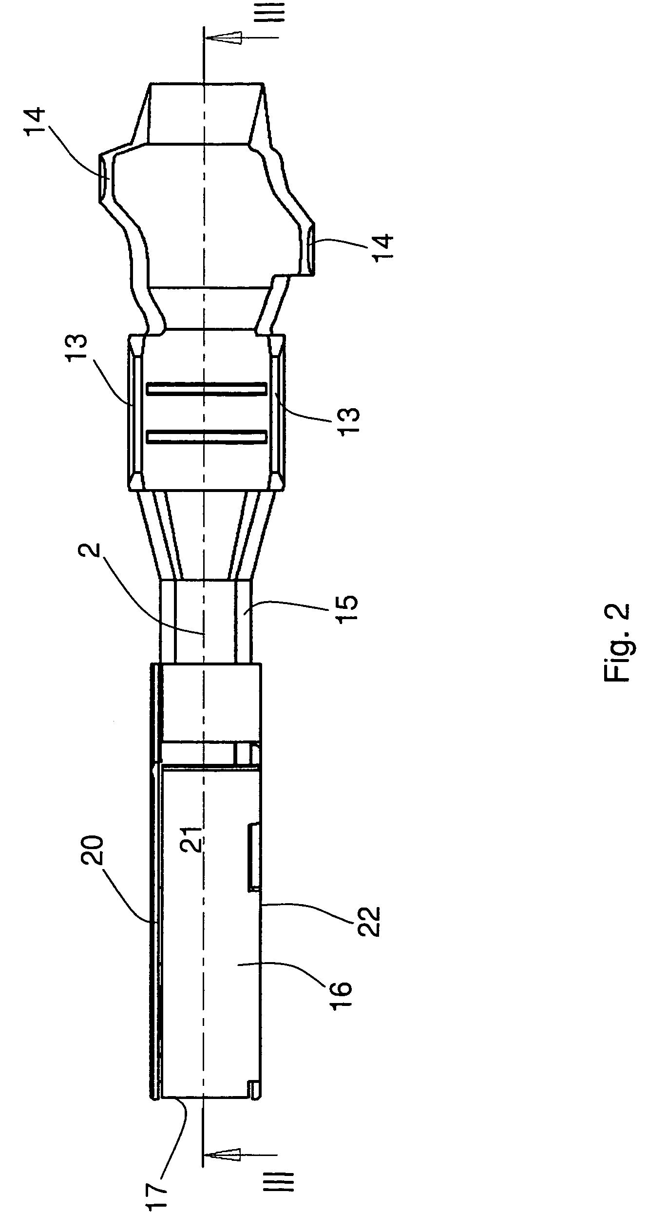 Female terminal for a flat male terminal