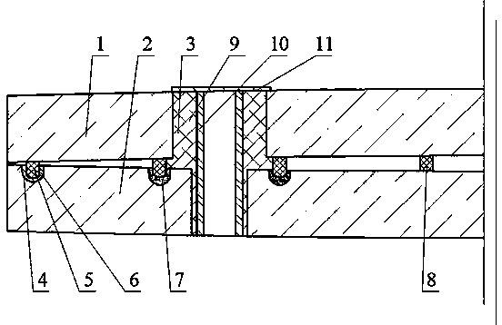 Vacuum convex glass welded with seal grooves and mounting holes