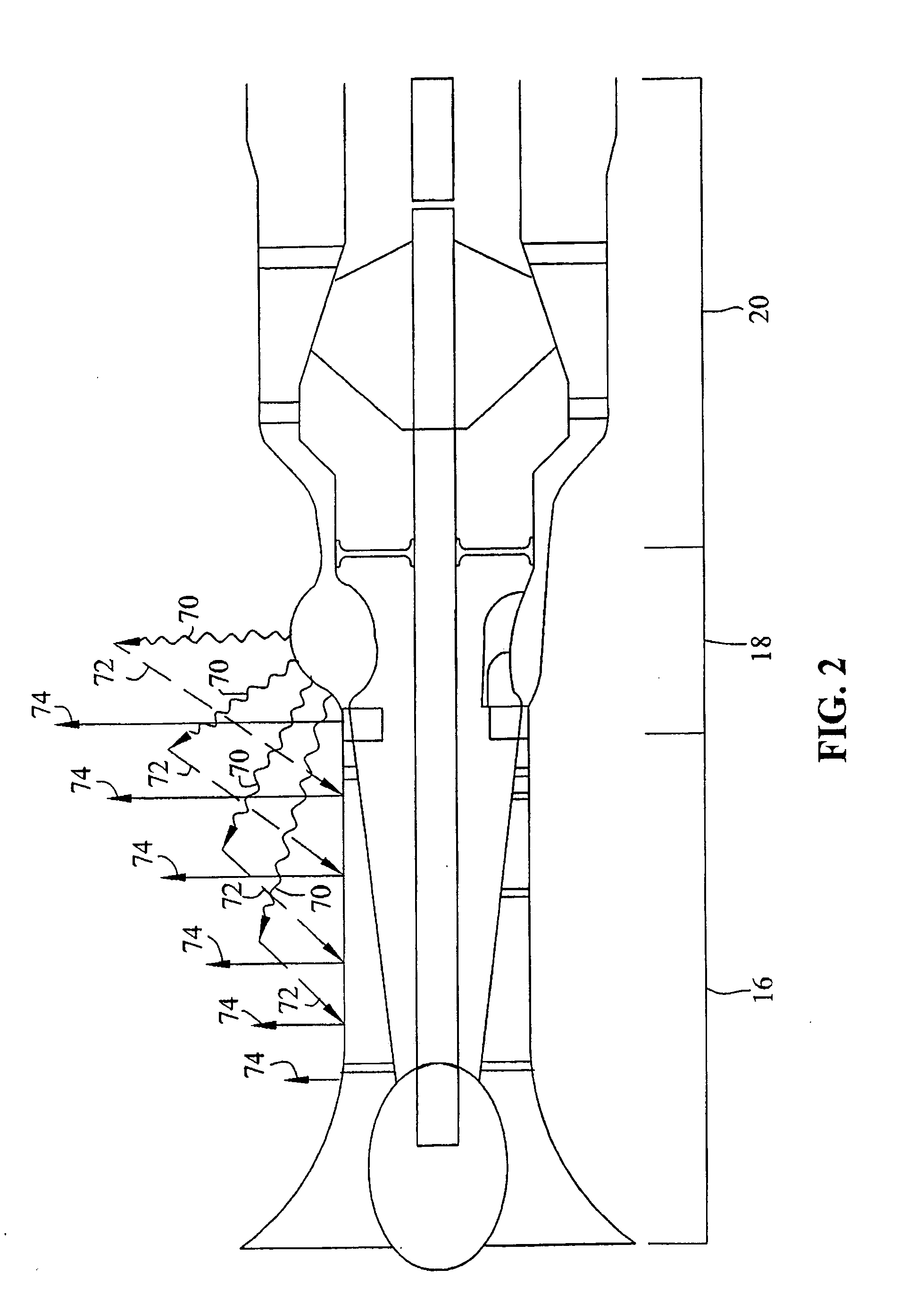 Heat absorbing and reflecting shield for air breathing heat engine