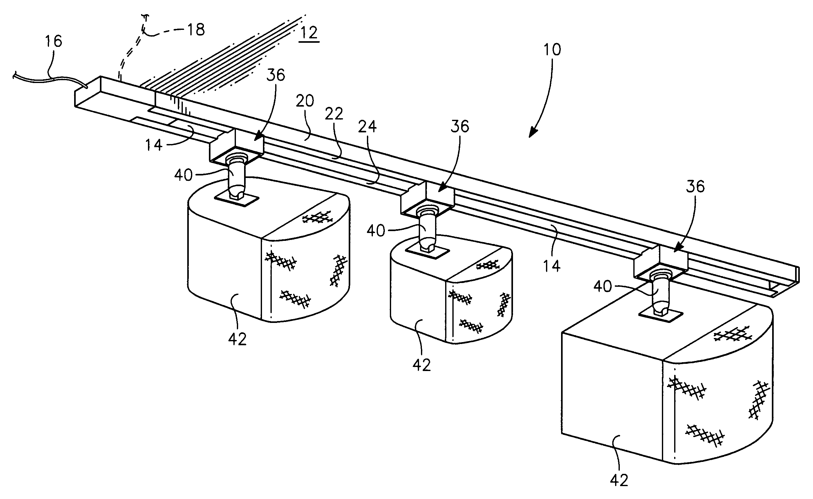 Track audio system