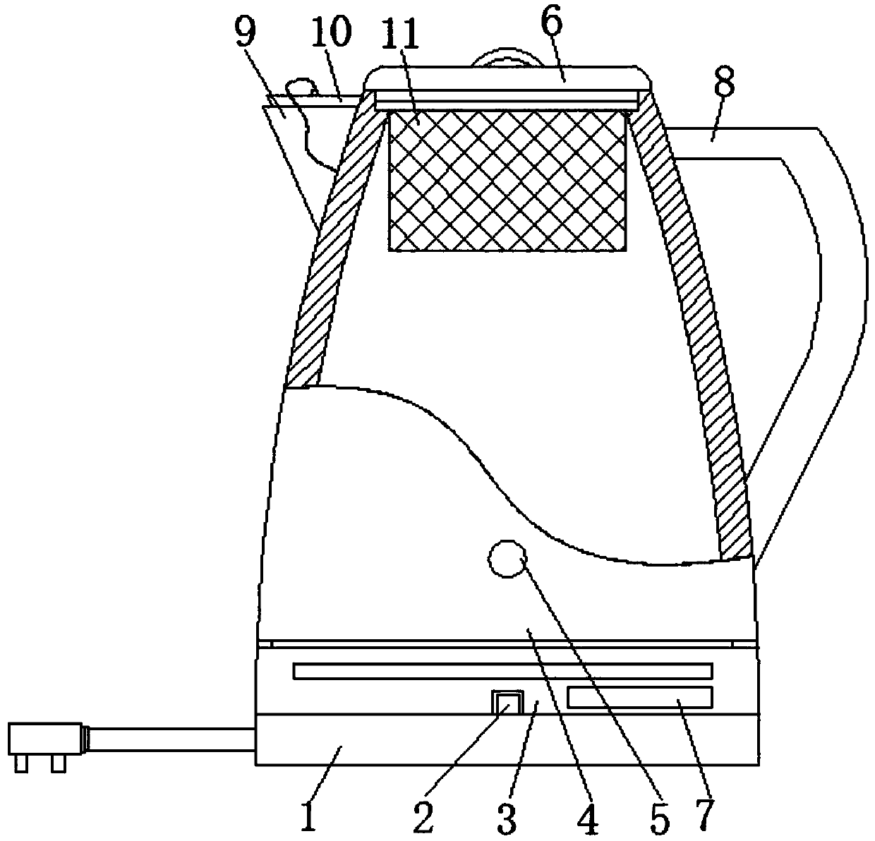 Electric kettle easy to clean