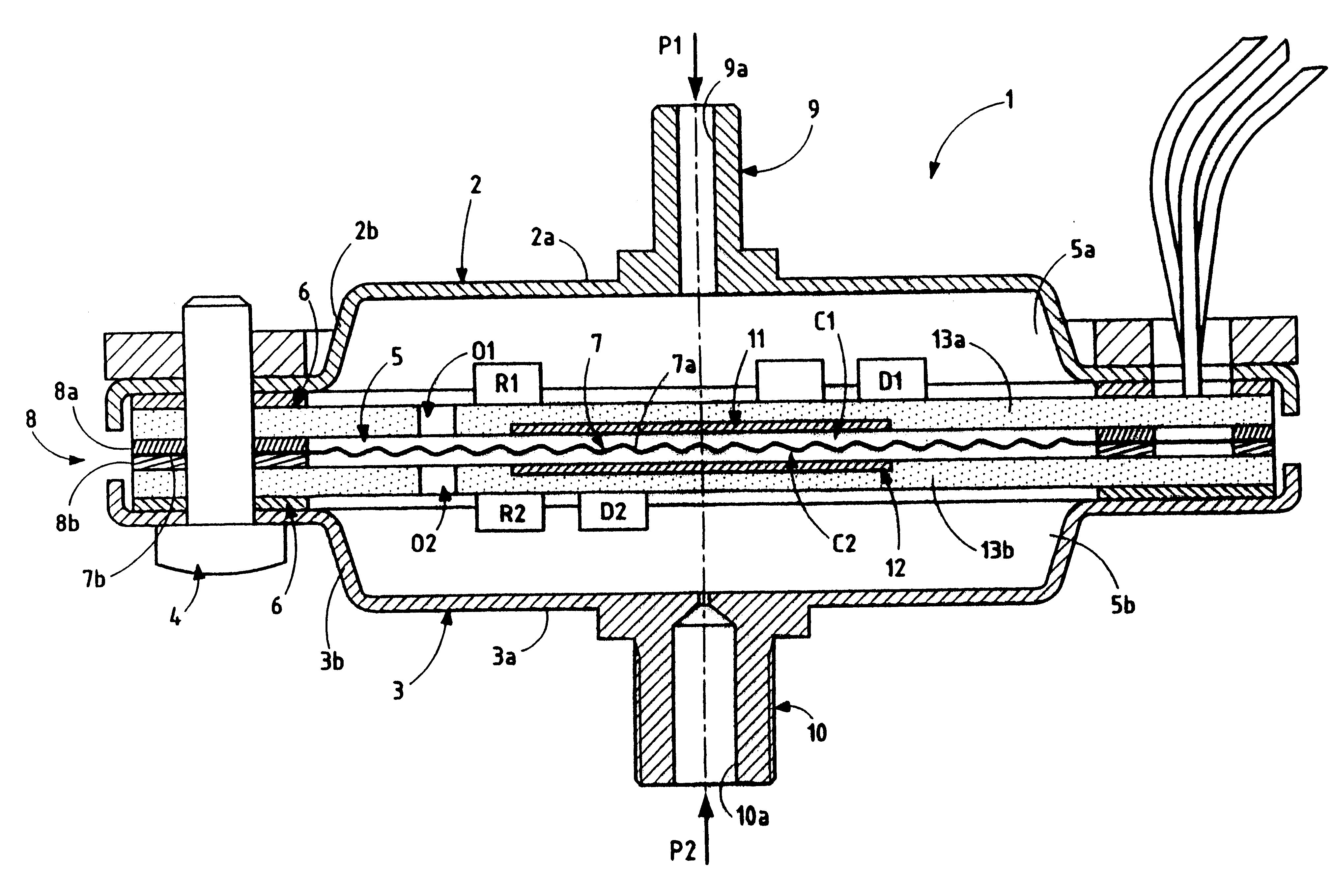 Differential pressure sensor