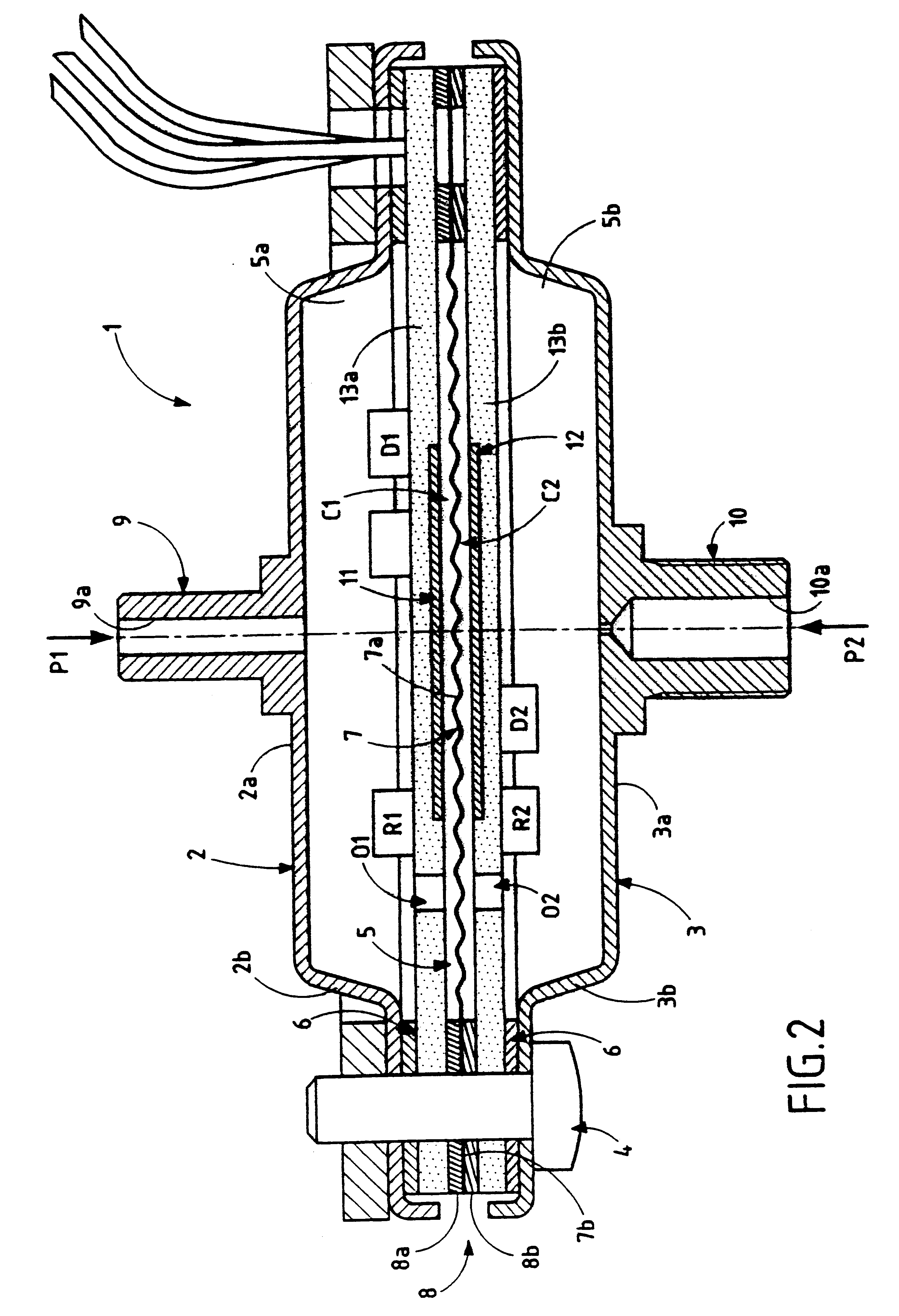 Differential pressure sensor