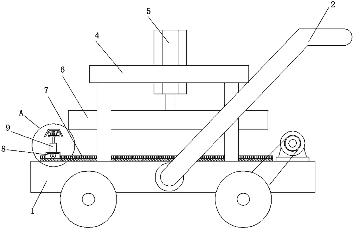 Foundation tamping device for building