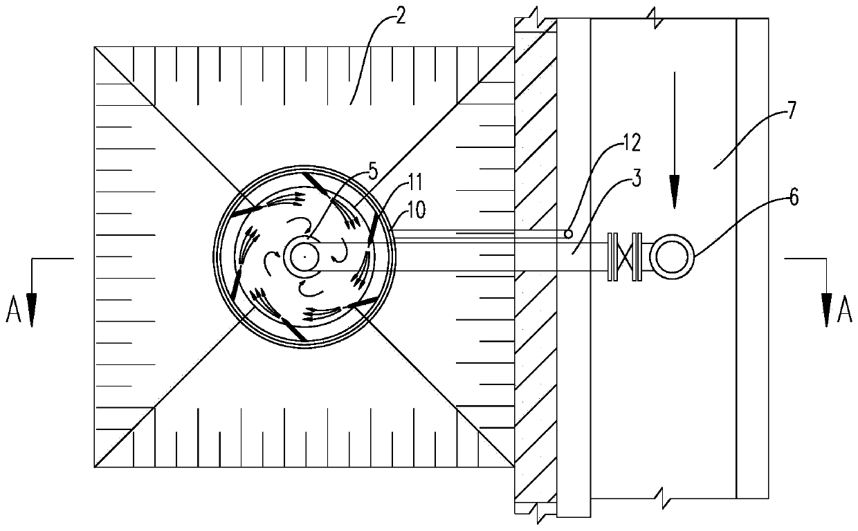 Sludge discharge device and sludge discharge system for water treatment facility