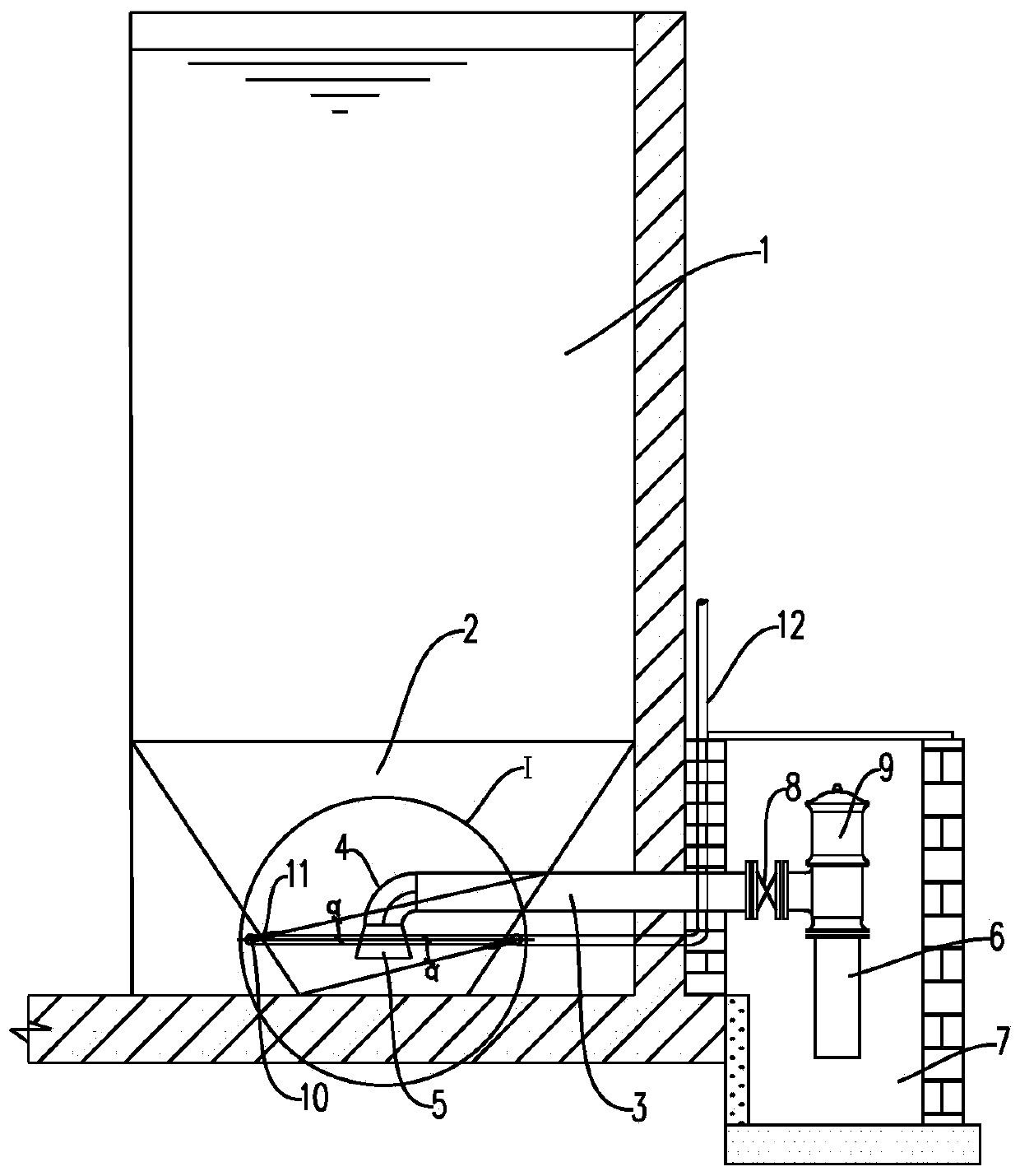 Sludge discharge device and sludge discharge system for water treatment facility