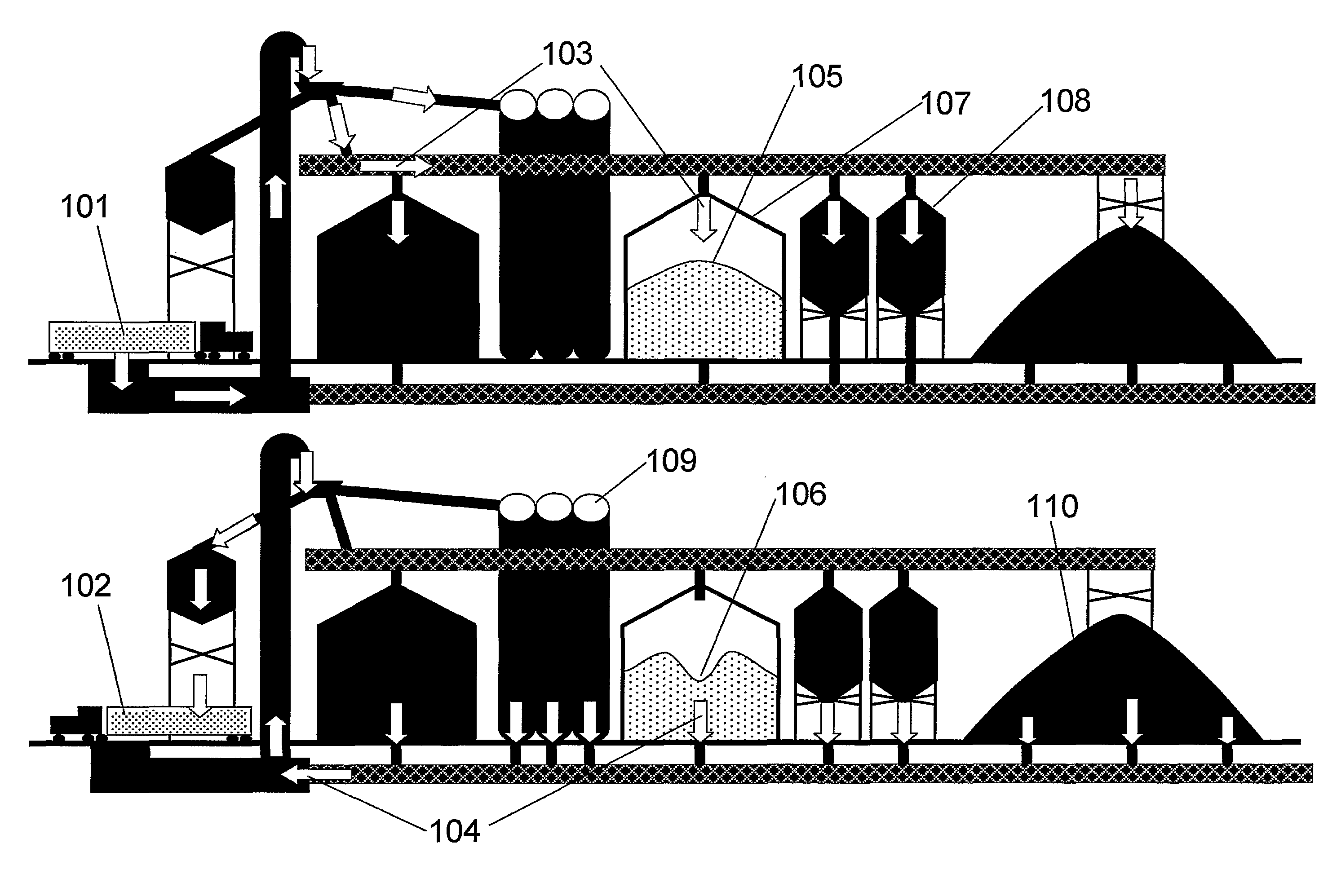 Method and Apparatus for Tracing and Blending Commingled Non-Liquid Bulk Materials