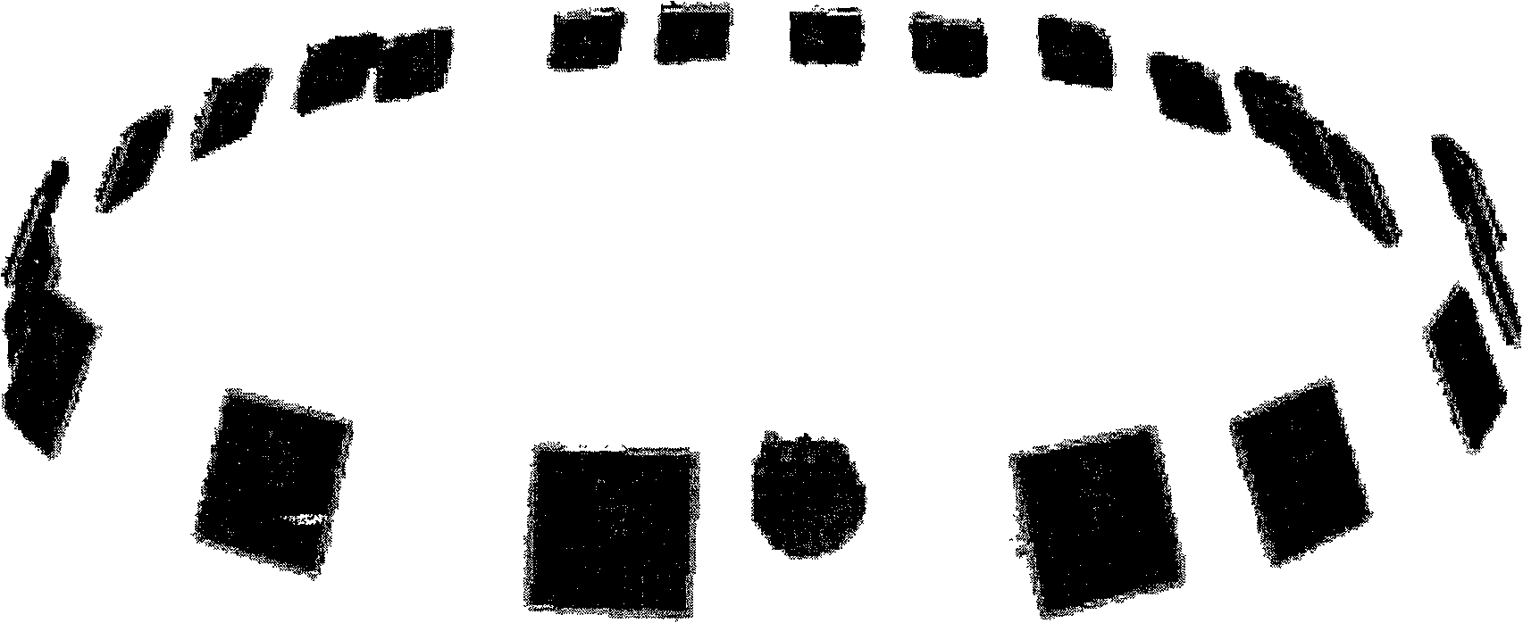 High light hot spot eliminating method using for visual convex shell drawing and device thereof