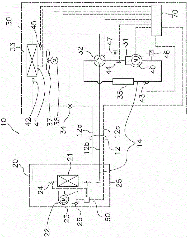 Control unit and heat pump unit