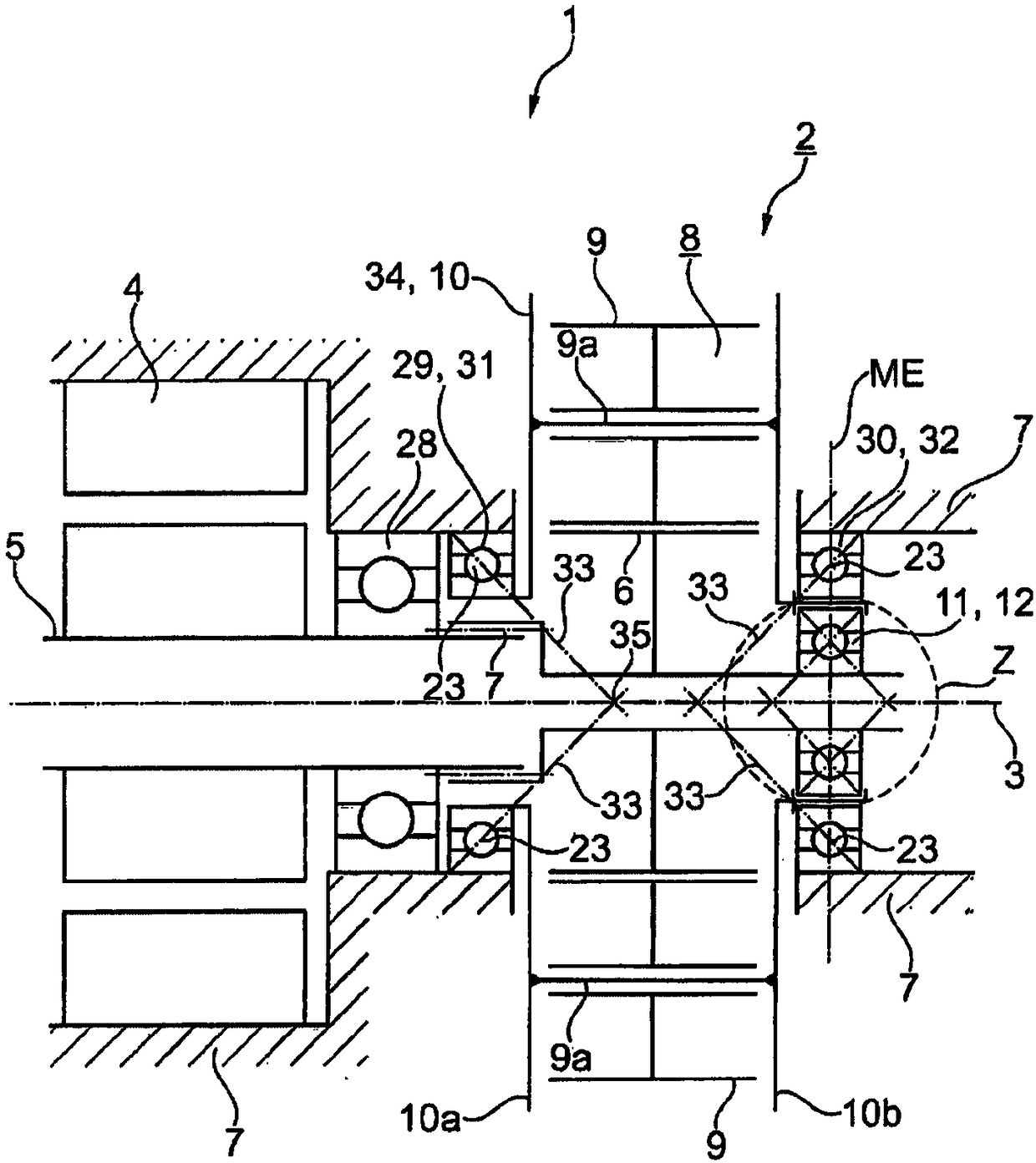 Transmission device and drive unit having transmission device