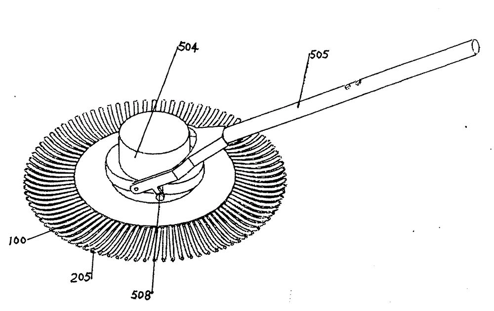 Nylon bristlelike monofilament fabric for cleaning, and cleaning tools formed by the same