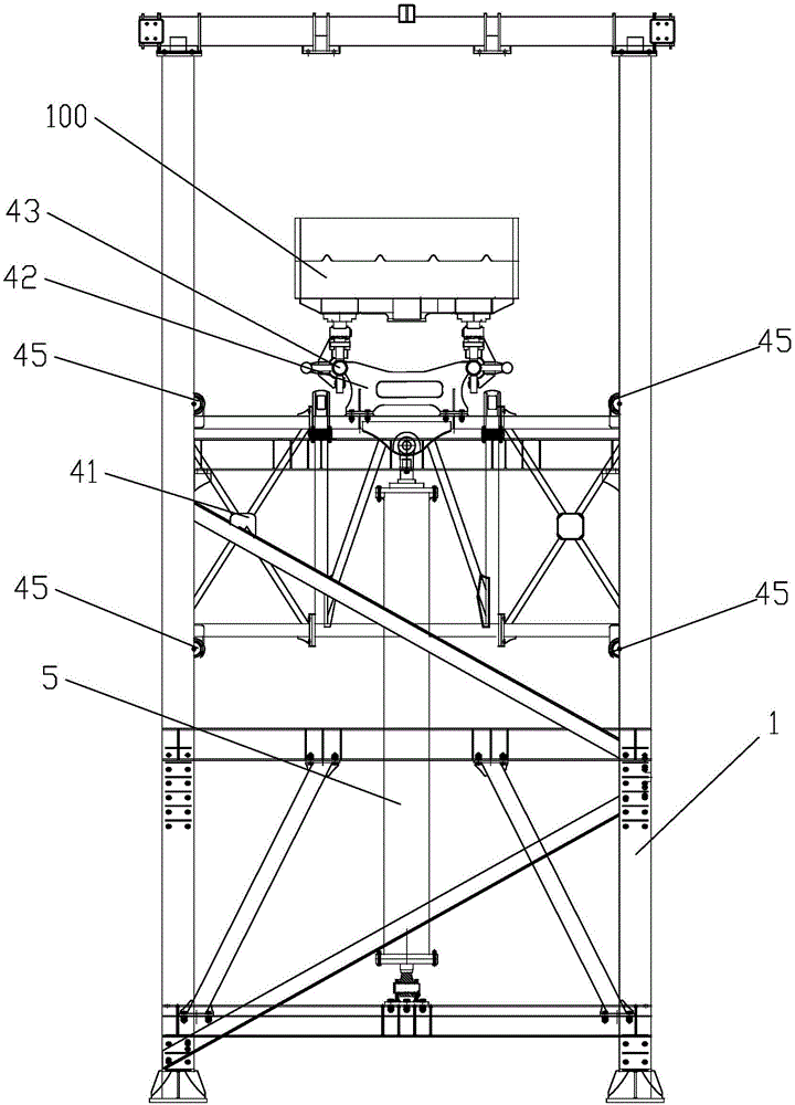 Broken rail roller coaster capable of presenting platform type vertical falling