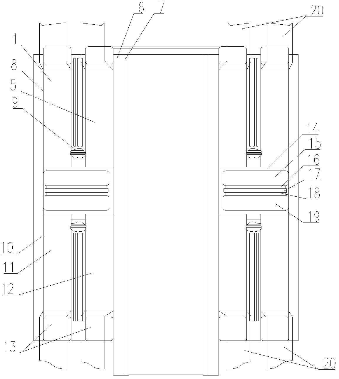 Double-U-shaped coil