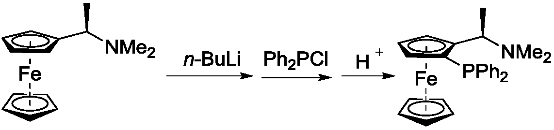 Method for preparing N,N-dimethyl-(R)-1-[(S)-2-(diphenylphosphine)ferrocenyl]ethylamine by microreactor