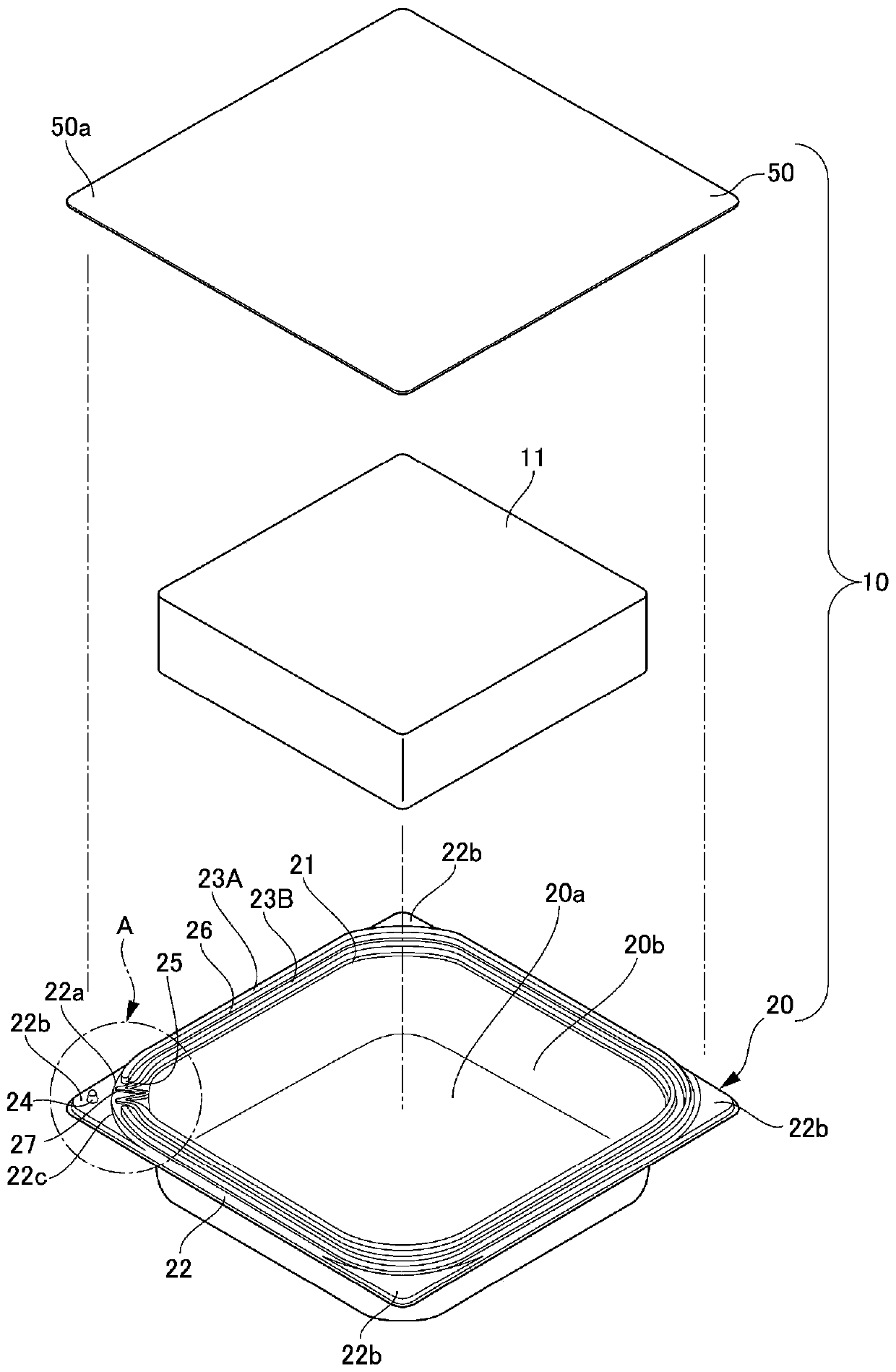 container for microwave oven