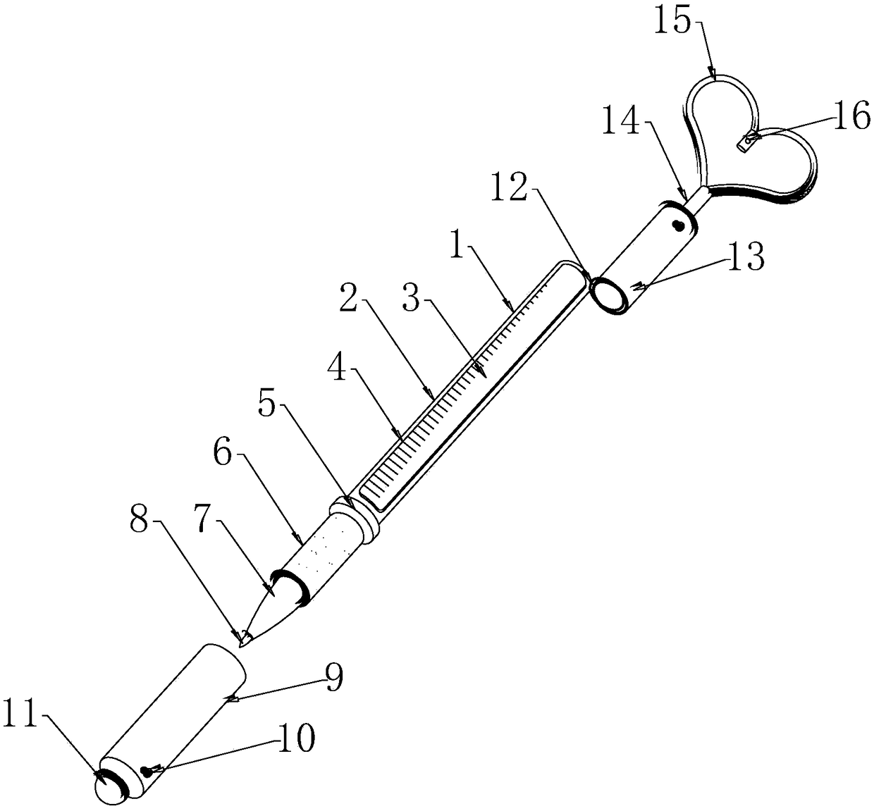 Novel ball-point pen