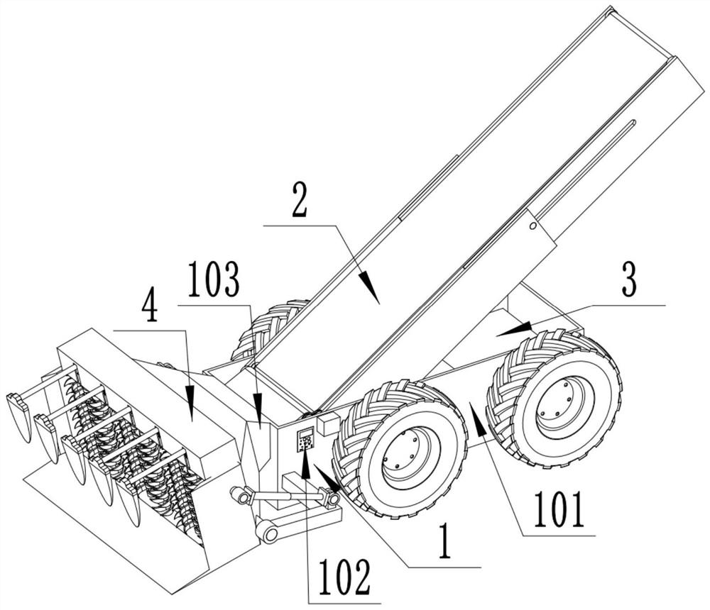 Crushed coal conveying vehicle