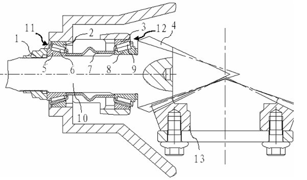 Hypoid gear transmission mechanism