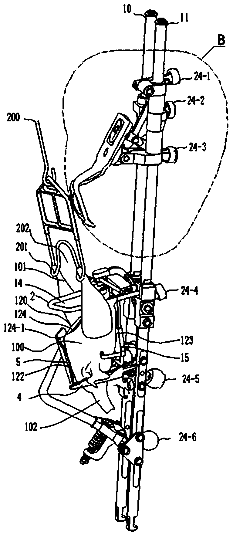 Poultry offal taking out device